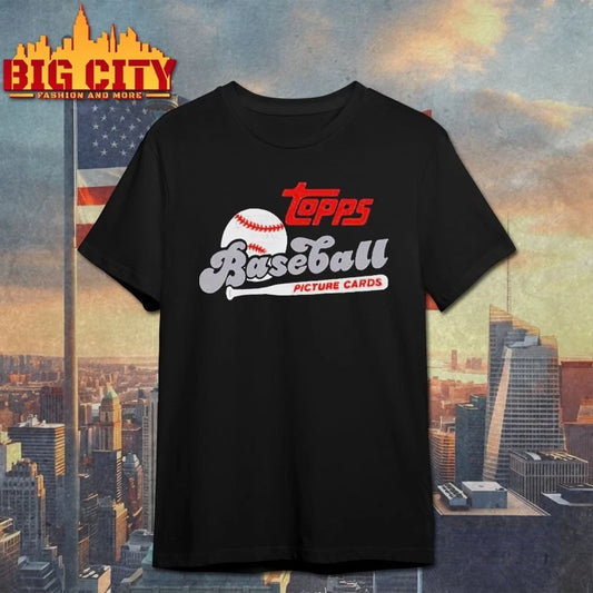 Topps Baseball Picture Cards Retro Raglan T-shirt