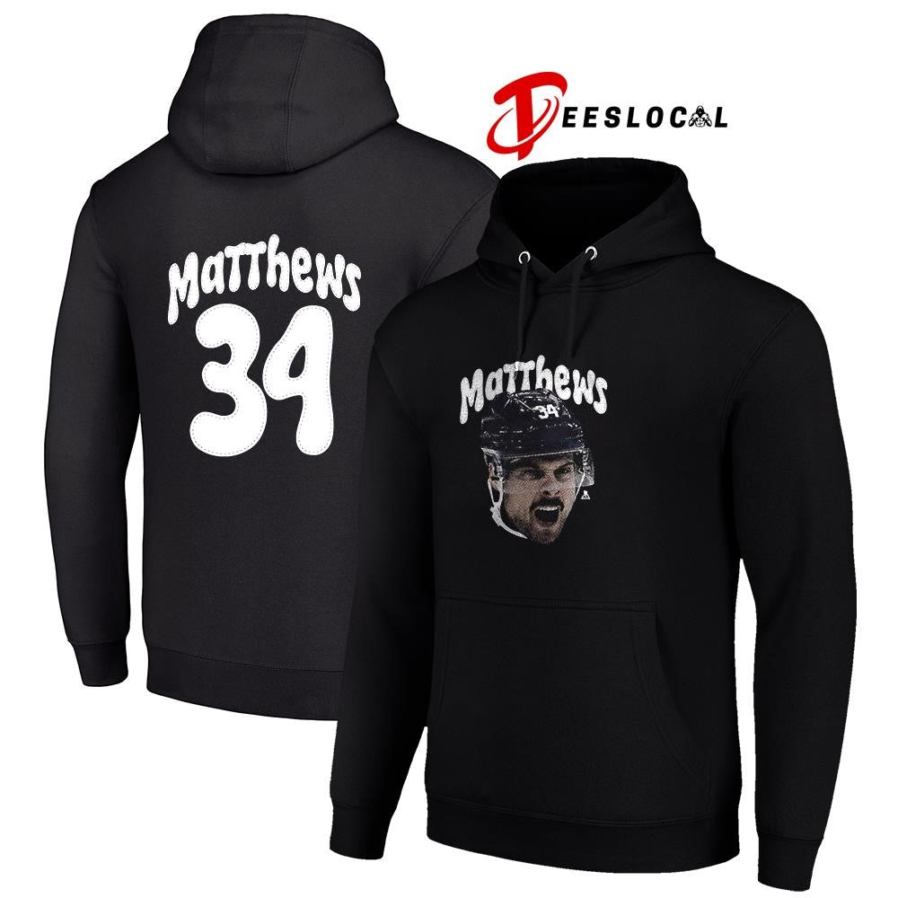 Toronto Maple Leafs Auston Matthews portrait name and number shirt