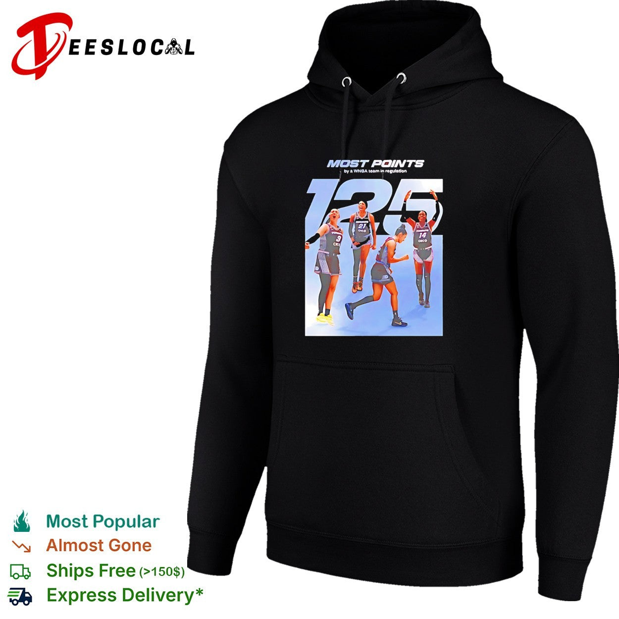 Toronto Tempo WNBA record 125 most points shirt