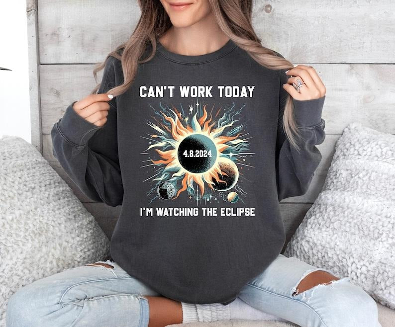 Total Solar Eclipse April 8th 2024 t-shirt,  Eclipse Tee, April 8th Souvenir, Astronomy Gift Hoodie and Sweater; T-shirt