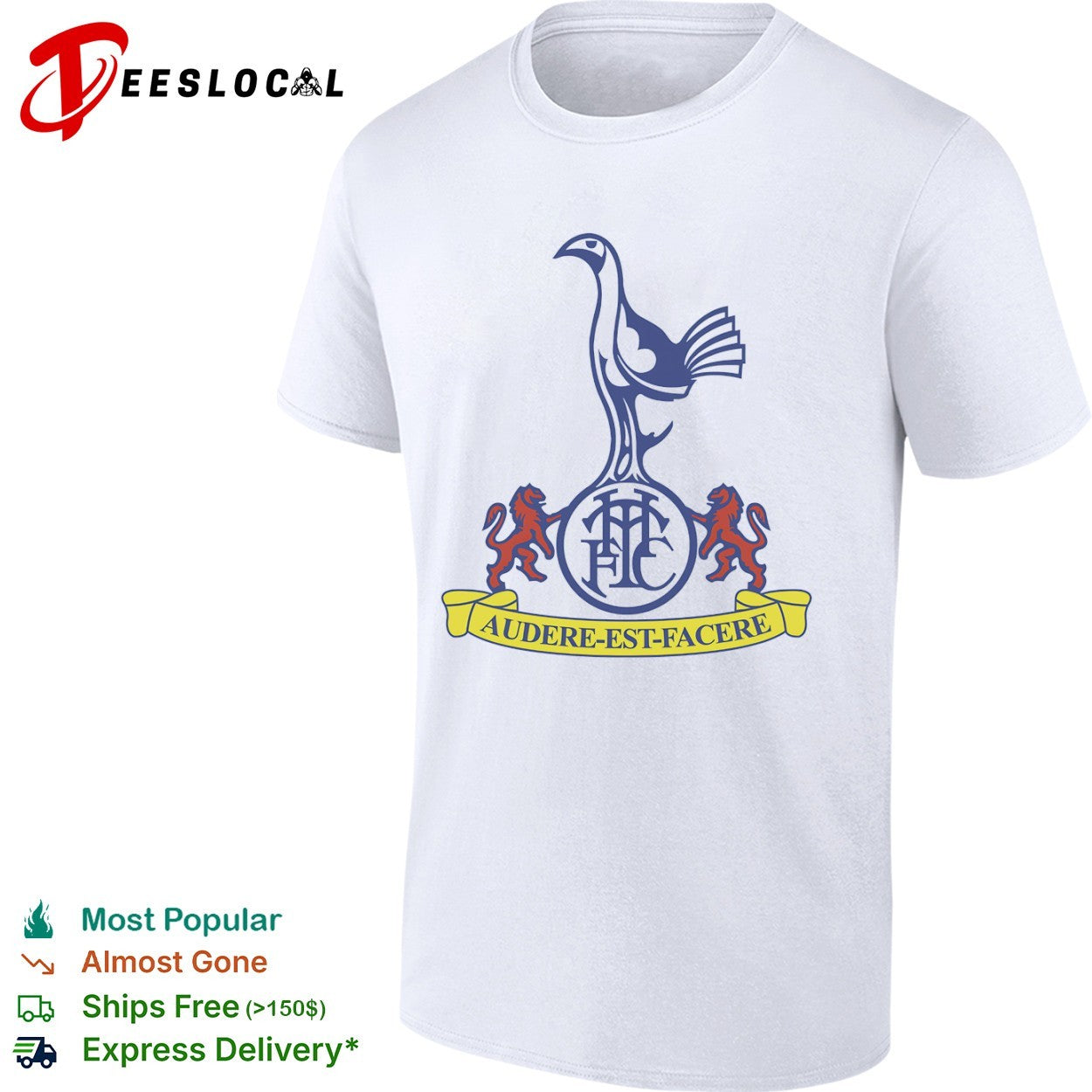 Tottenham Hotspur Football Club Audere Est Facere Monogram Crest Heritage shirt