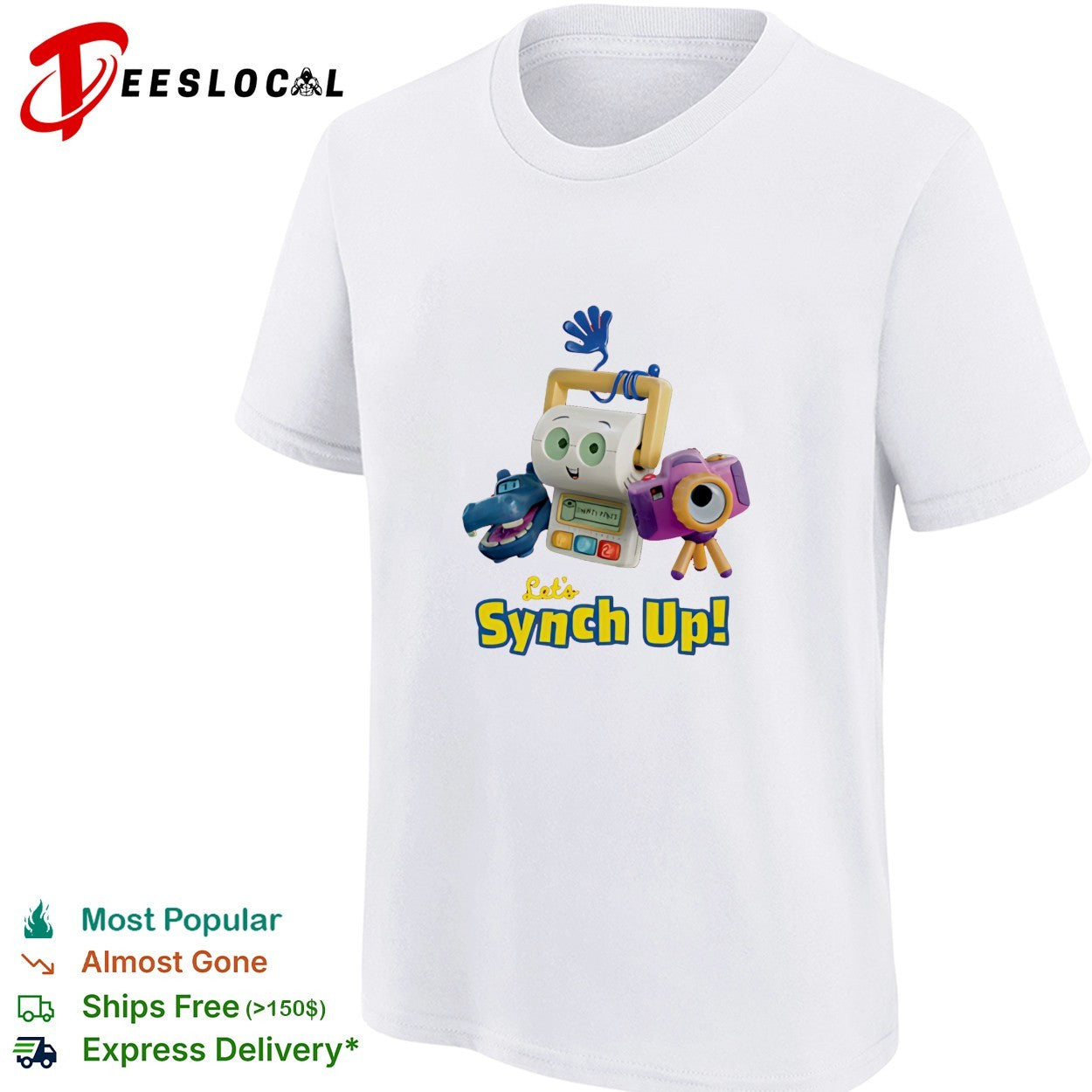 Toy Story 5 let’s synch up toy character shirt