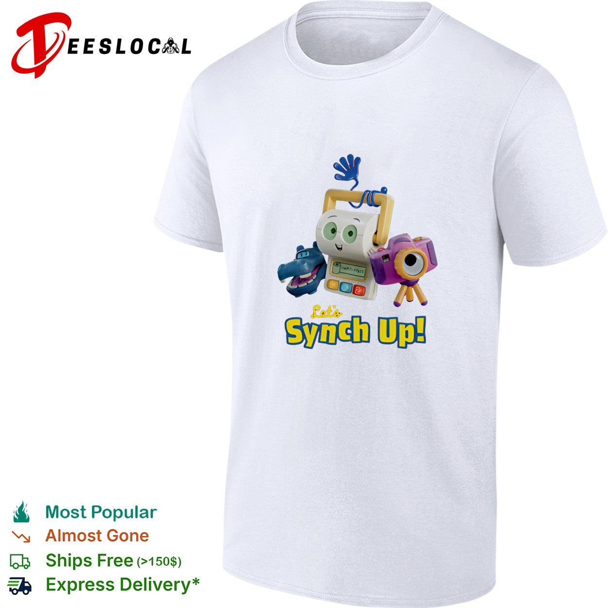 Toy Story 5 let’s synch up toy character shirt