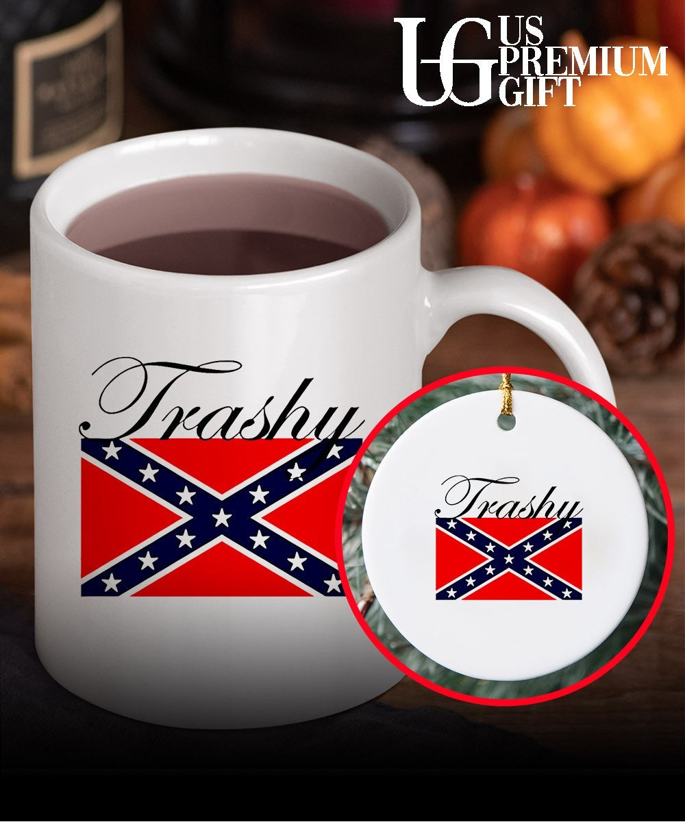 Trashy Confederate flag shirt