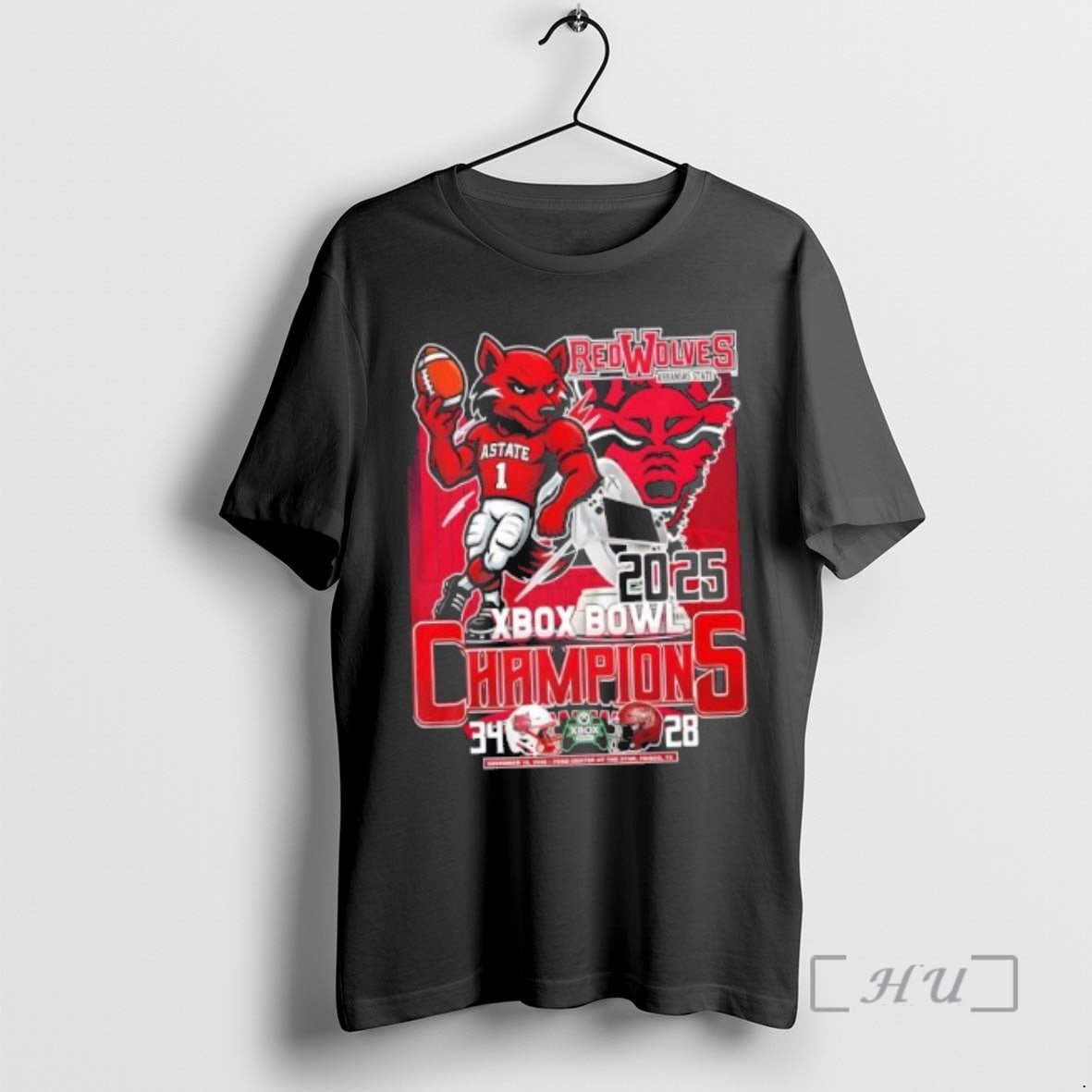 Trending 2025 Xbox Bowl Champions Red Wolves Arkansas State Mascot - clothing by TeeHivey.com