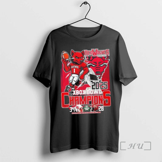 Trending 2025 Xbox Bowl Champions Red Wolves Arkansas State Mascot - clothing by TeeHivey.com
