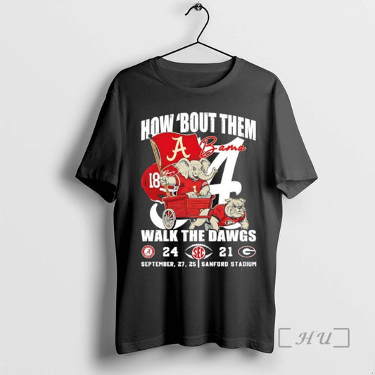 Trending Alabama 18 Beat Georgia 24 21 How Bout Them Walk The Dawgs 2025 Premium - clothing by TeeHivey.com