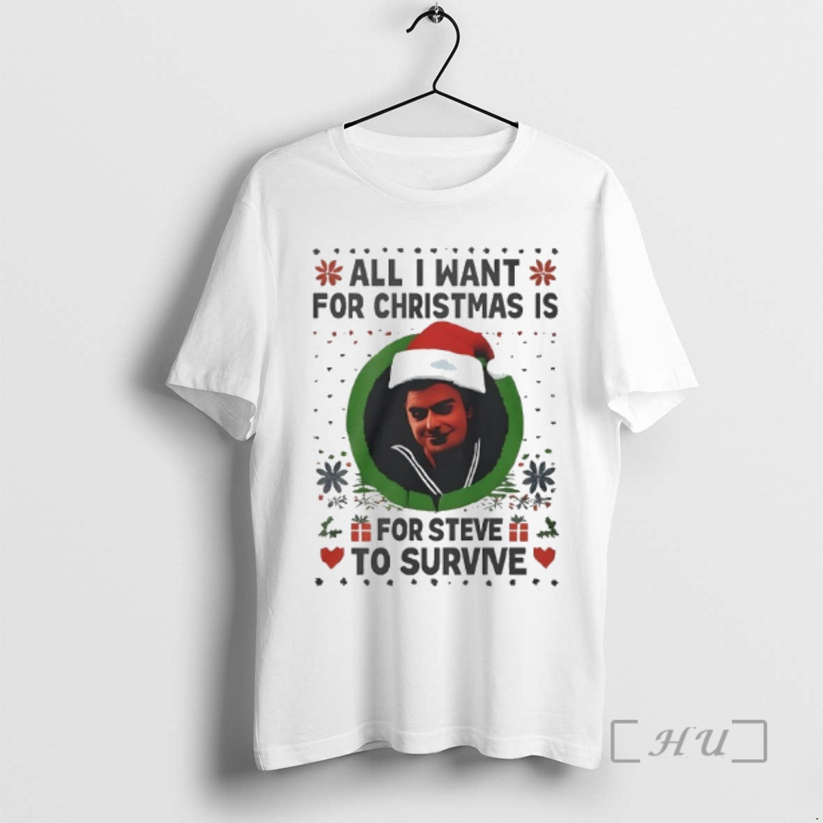 Trending All I Want For Christmas Is Steve Harrington To Survive Ugly Christmas Premium - clothing by TeeHivey.com