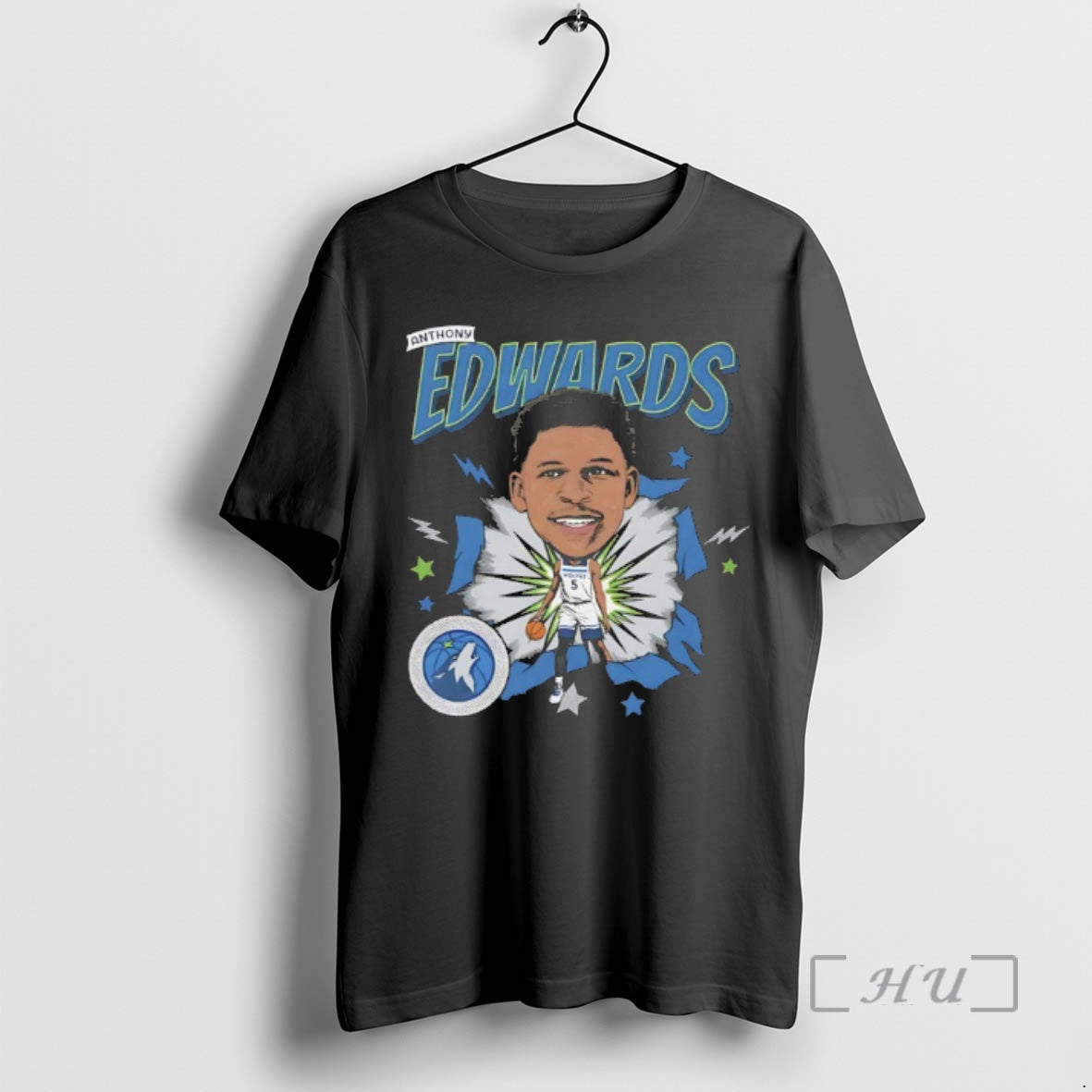 Trending Anthony Edwards Minnesota Timberwolves Player Caricature - clothing by TeeHivey.com