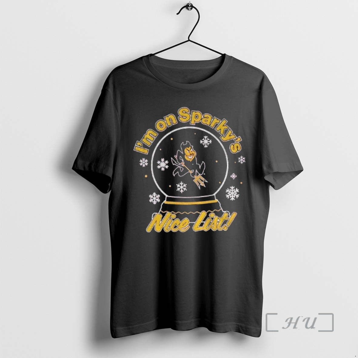 Trending Arizona State Sun Devils Football Im On Sparkys Nice List Premium T Shirts Sweater - clothing by TeeHivey.com
