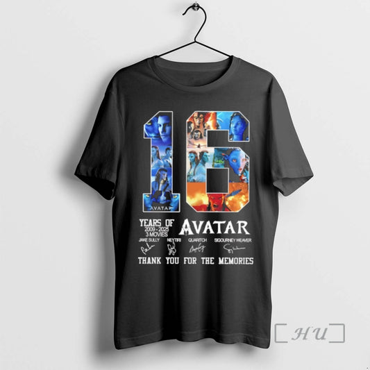 Trending Avatar 16 Years Of 2009 2025 3 Movies Thank You For The Memories Signatures - clothing by TeeHivey.com