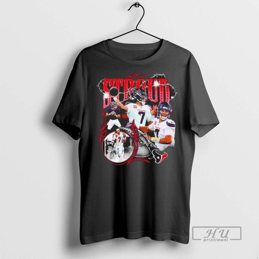 Trending Cj Stroud Houston Texans Notorious Player Graphic Blackshirt T Shirts - clothing by TeeHivey.com