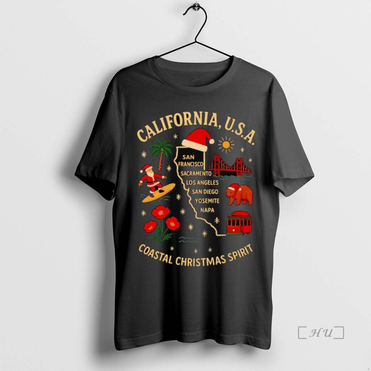 Trending California Usa Coastal Christmas Spirit - clothing by TeeHivey.com