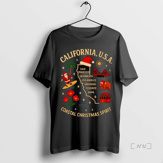 Trending California Usa Coastal Christmas Spirit - clothing by TeeHivey.com