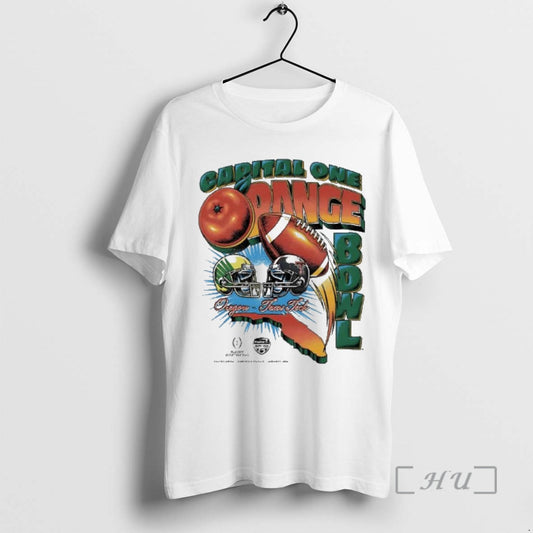 Trending Capital One Orange Bowl 2026 Oregon Vs Texas Tech Matchup Vintage Premium T Shirts - clothing by TeeHivey.com