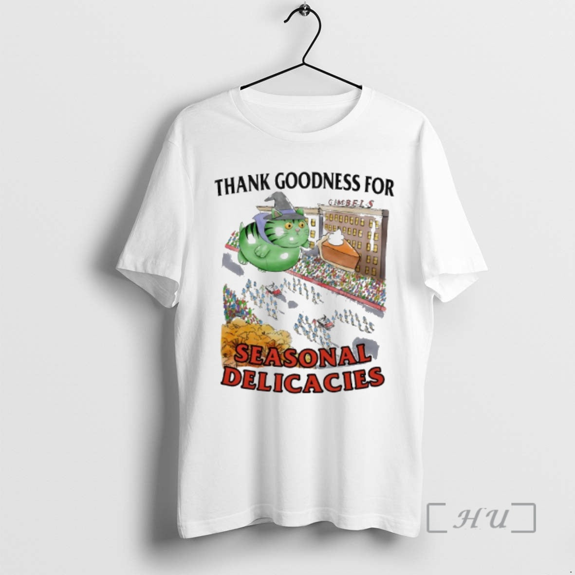 Trending Cat Thanksgiving Day Parade Thank Goodness For Gimbels Seasonal Delicacies Premium T Shirts Sweater