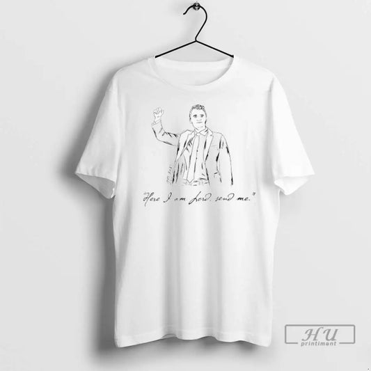 Trending Charlie Kirk Here I Am Lord Send Me 1993 2025 T Shirts