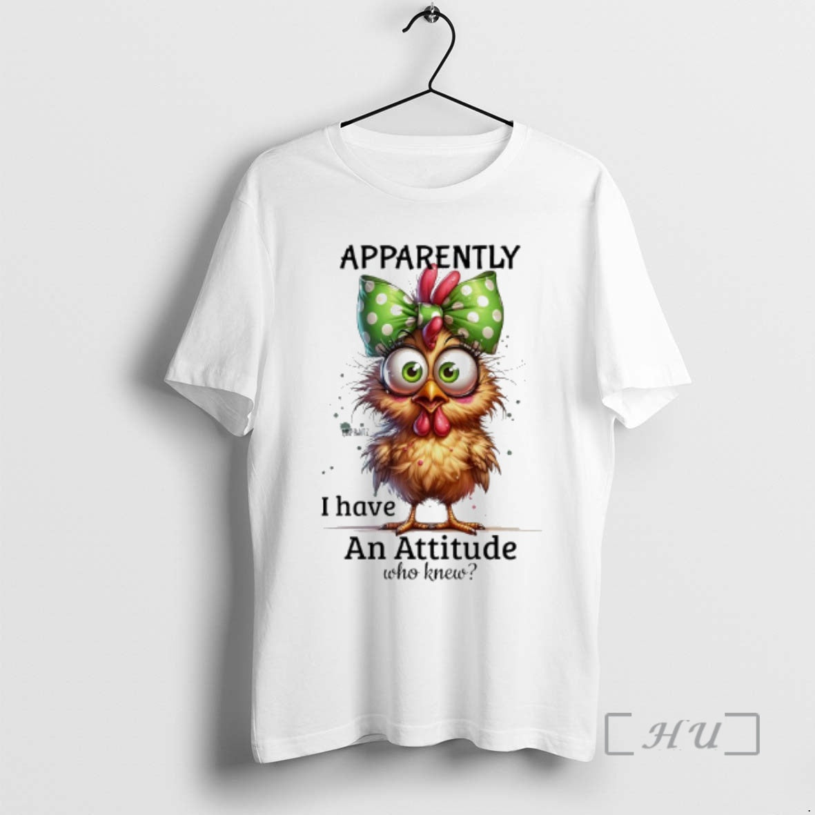 Trending Chicken Dotted Bow Apparently I Have An Attitude Who Knew Premium T Shirts Sweater - clothing by TeeHivey.com