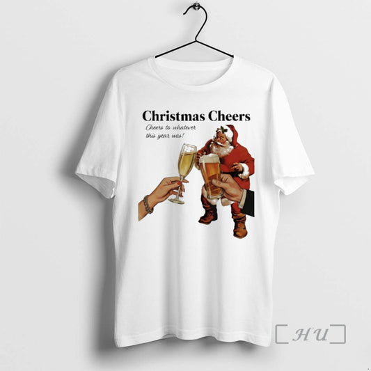 Trending Christmas Cheers Santa Beer Cheers To Whatever This Year Was Premium T Shirts Sweater - clothing by TeeHivey.com