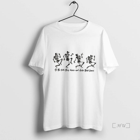 Trending Dancing Skeletons Shakedown So The Kids They Dance And Shake Their Bones Premium - clothing by TeeHivey.com