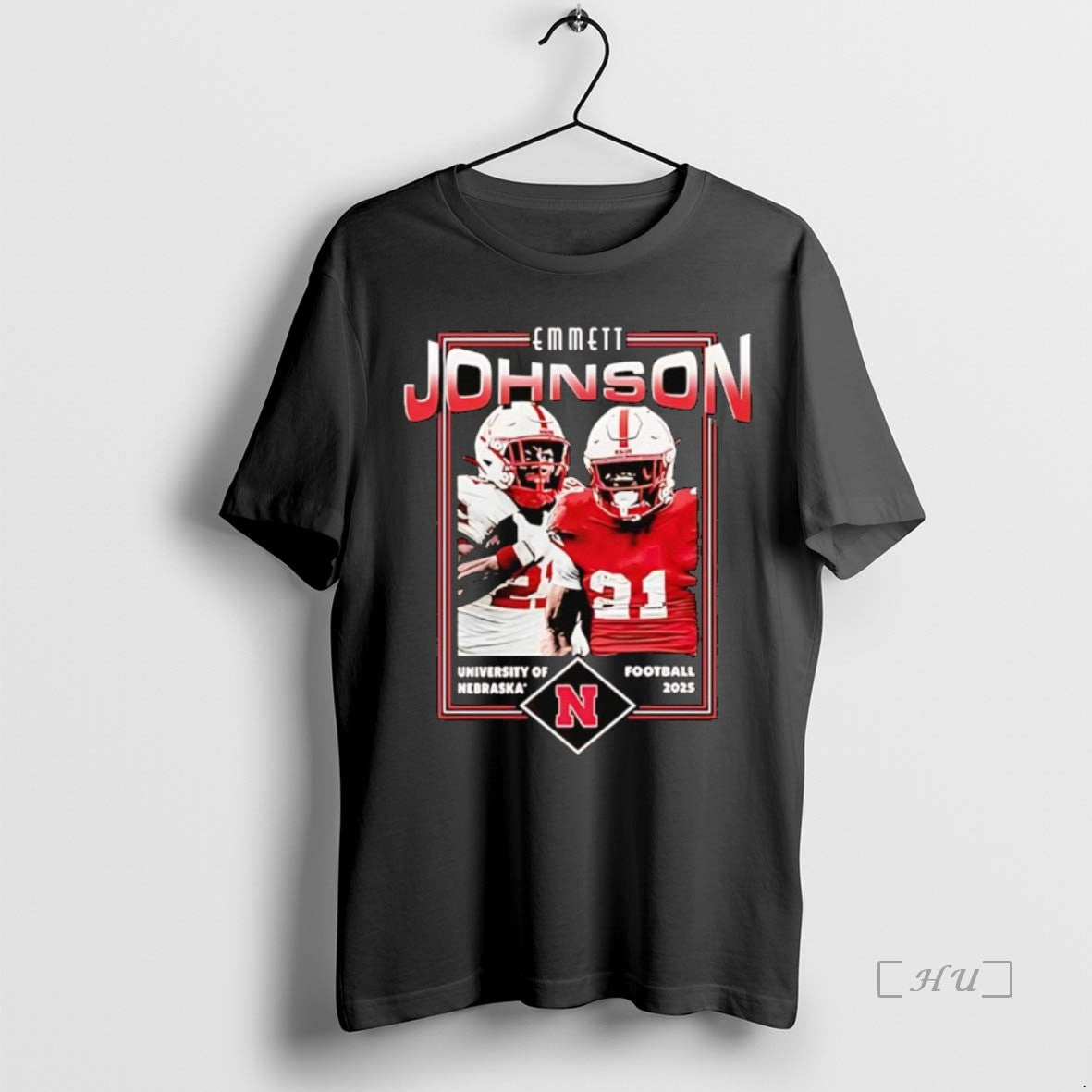 Trending Emmett Johnson Football Card 2025 Nebraska Cornhuskers - clothing by TeeHivey.com