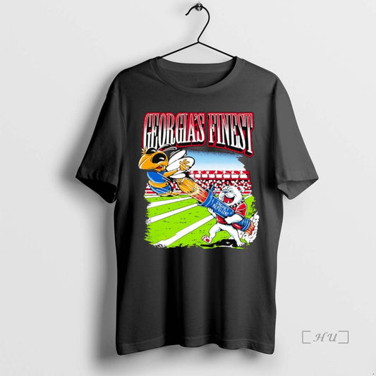 Trending Gas Finest Dawg Georgia Bulldogs Vs Georgia Tech Yellow Jackets Premium T Shirts Sweater - clothing by TeeHivey.com