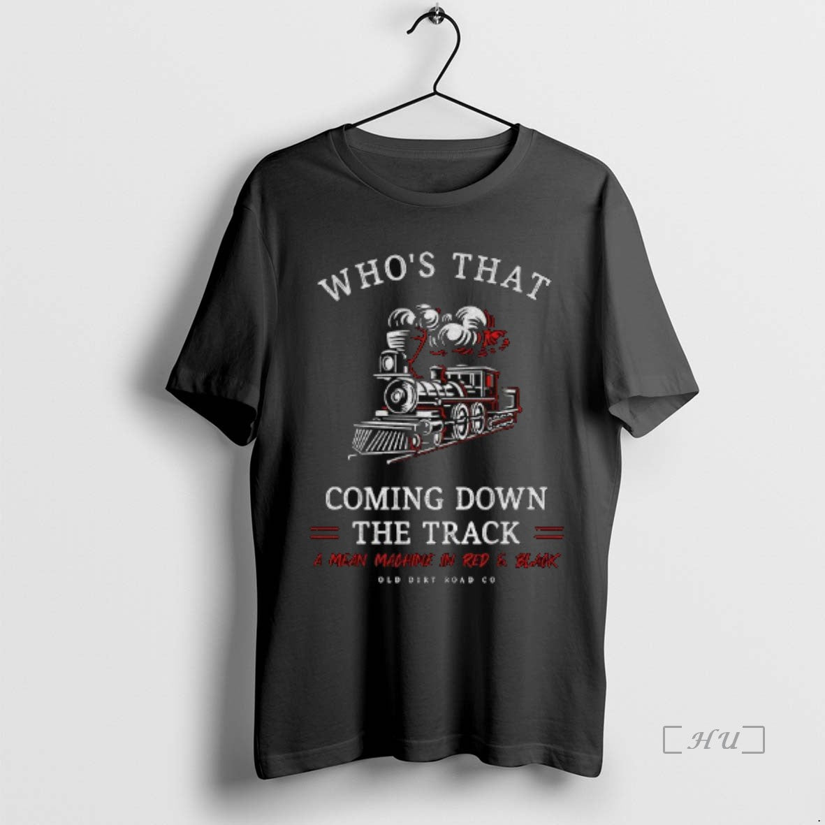 Trending Georgia Whos That Coming Down The Track A Mean Machine In Red Black Premium - clothing by TeeHivey.com