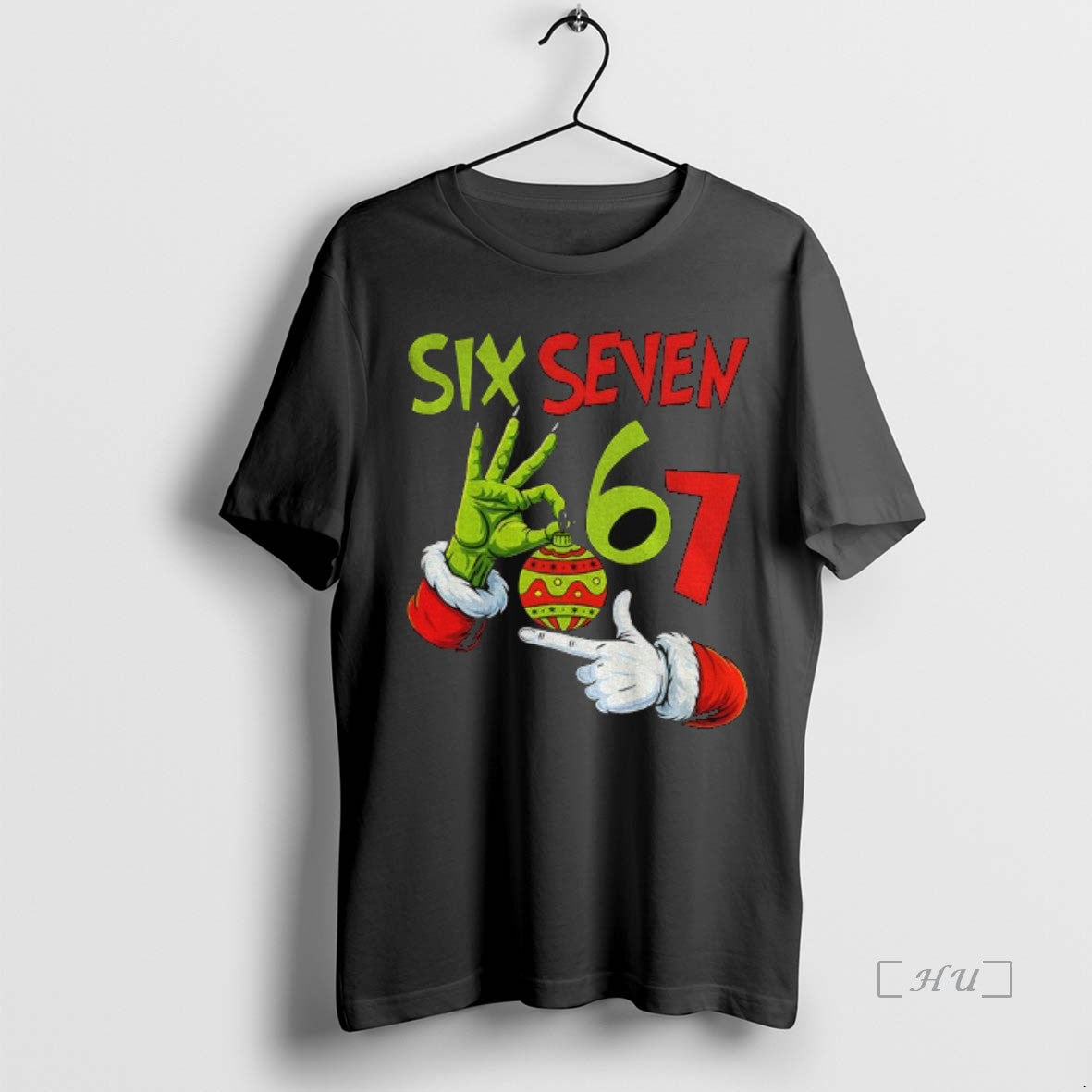 Trending Grinch Six Seven Meme Christmas Bauble Merry Christmas - clothing by TeeHivey.com