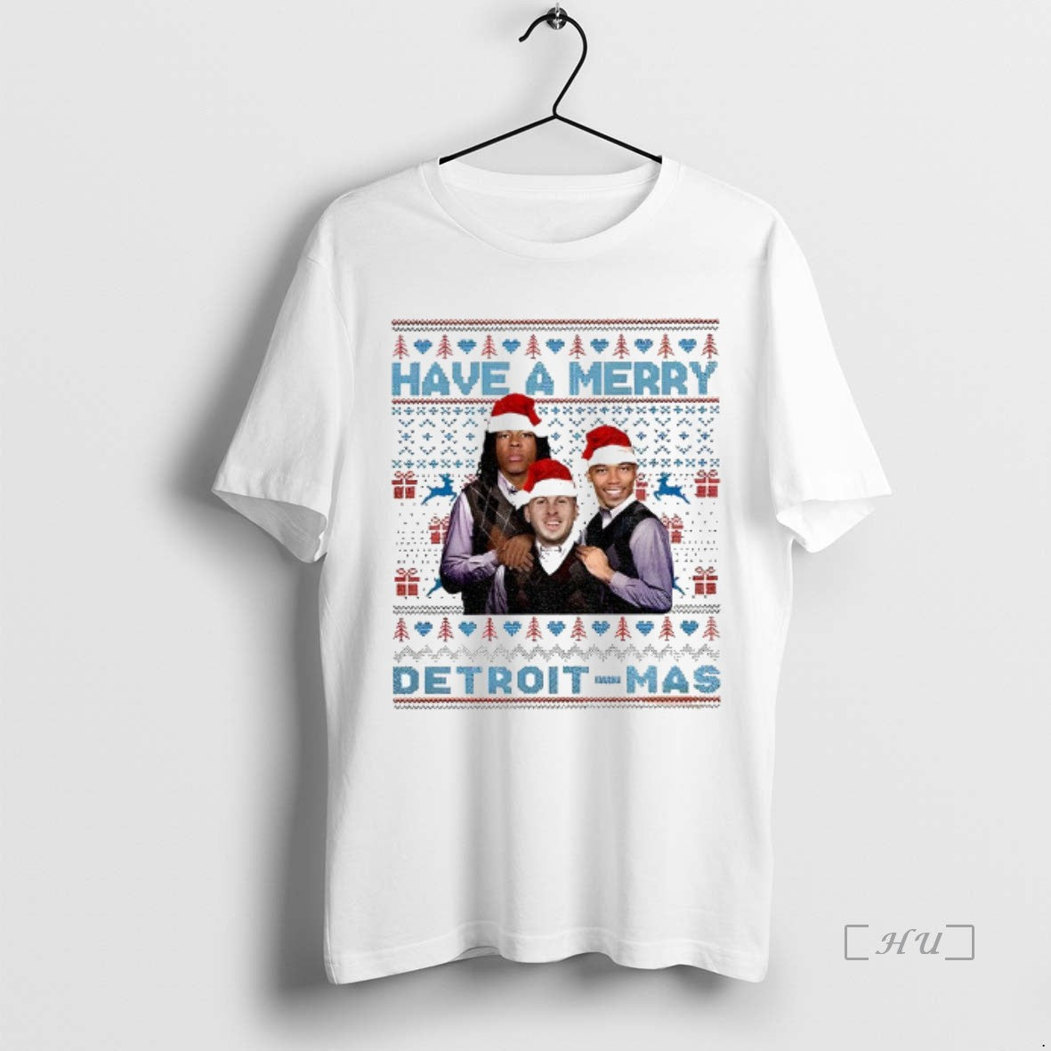 Trending Have A Merry Detroit Mas Jared Goff Jahmyr Gibbs Amon Ra St Brown Football - clothing by TeeHivey.com