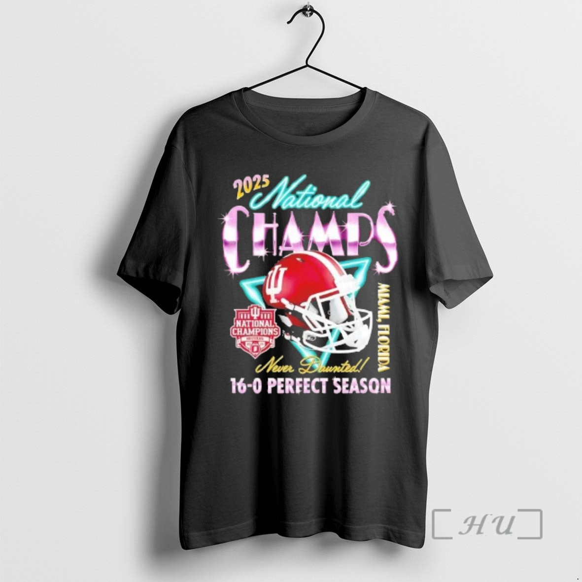 Trending Indiana Football 2025 National Champs Helmet 16 0 Perfect Season Premium T Shirts Sweater - clothing by TeeHivey.com