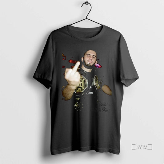 Trending Islam Makhachev Middle Finger Meme - clothing by TeeHivey.com