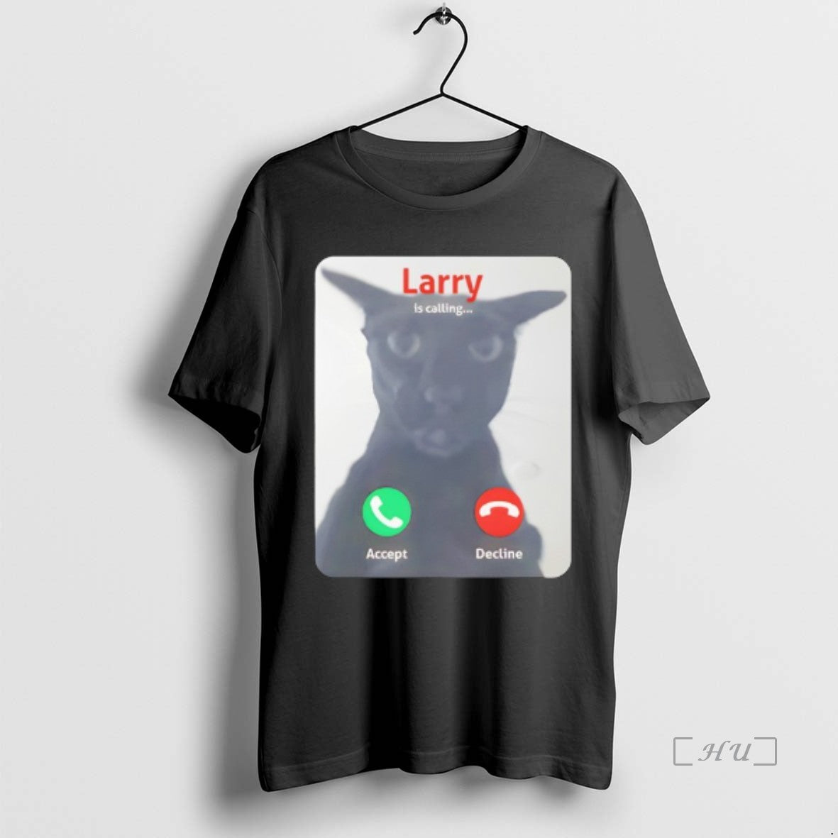 Trending Larry Is Calling Accept Decline Black Cat - clothing by TeeHivey.com
