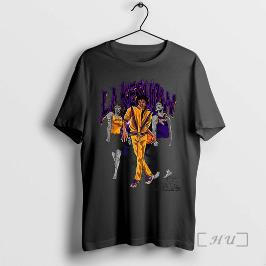 Trending Michael Thriller Zombie X Los Angeles Lakers Basketball Lakeshow Halloween - clothing by TeeHivey.com