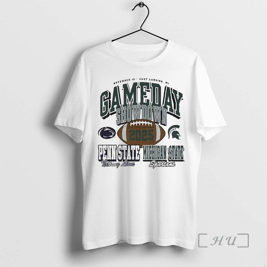 Trending Michigan State Spartans Vs Penn State Nittany Lions 2025 Gameday Showdown Premium T Shirts