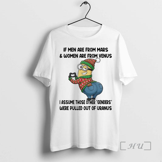 Trending Minions If Men Are From Mars And Women Are From Venus Premium T Shirts - clothing by TeeHivey.com