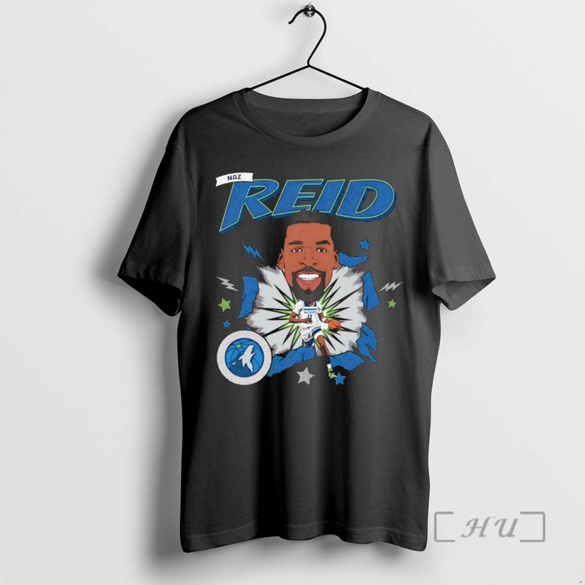Trending Naz Reid Big Head Caricature Minnesota Timberwolves - clothing by TeeHivey.com