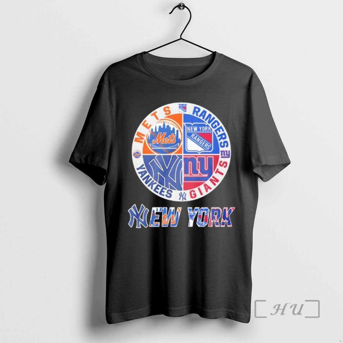 Trending New York Mets New York Rangers New York Yankees New York Giants Mashup Logo - clothing by TeeHivey.com