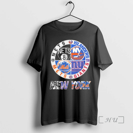 Trending New York Nets New York Islanders New York Mets New York Giants Mashup Logo - clothing by TeeHivey.com