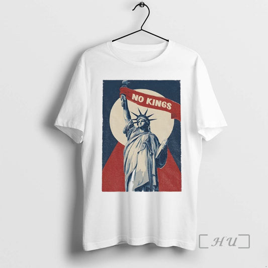 Trending No Kings Statue Of Liberty Democracy Protest Anti Trump - clothing by TeeHivey.com
