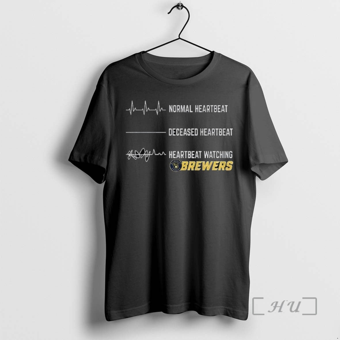 Trending Normal Heartbeat And Heartbeat Watching Milwaukee Brewers Mlb Baseball - clothing by TeeHivey.com