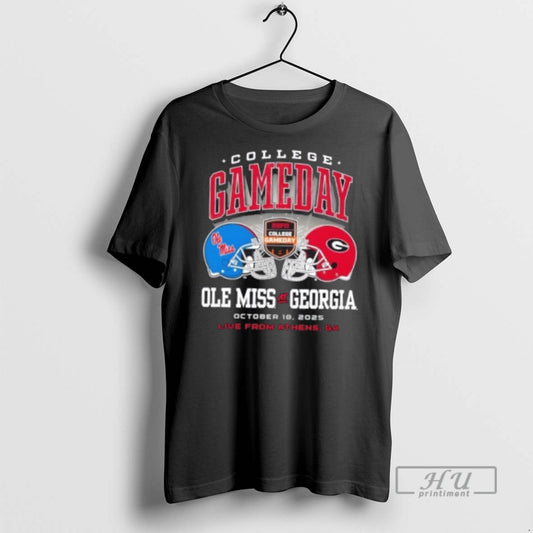 Trending Officials College Gameday Ole Miss Vs Georgia October 18 2025 Live From Athens Ga - clothing by TeeHivey.com