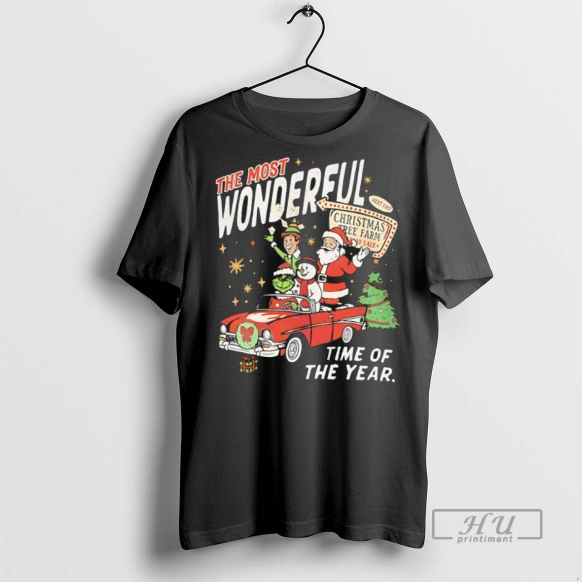 Trending Officials Santa Claus Elf Snowman And Grinch The Most Wonderful Time Of The Year - clothing by TeeHivey.com