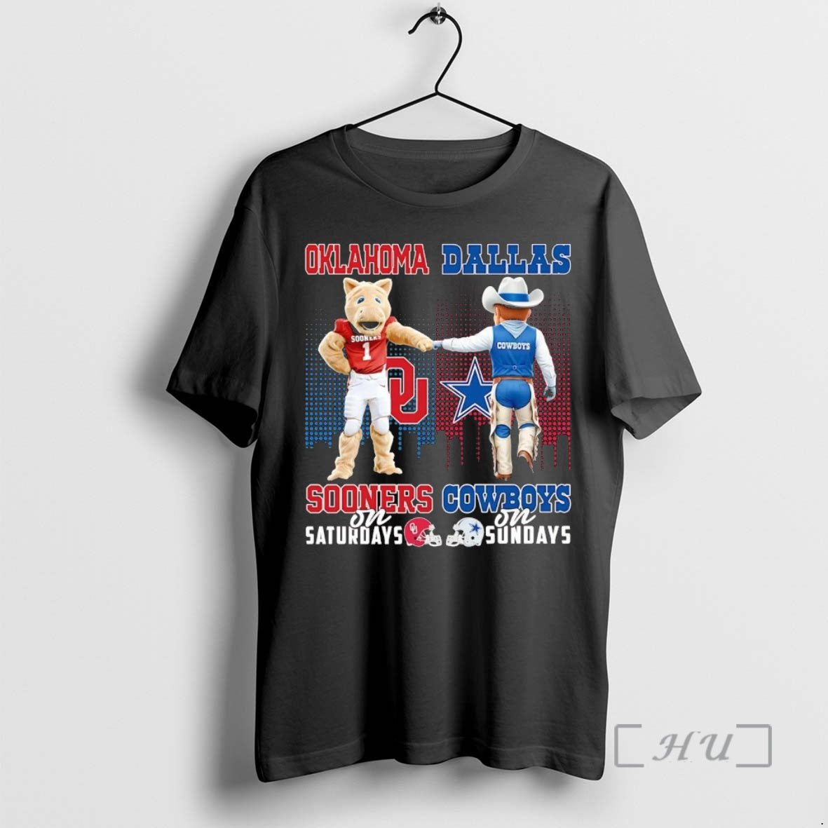 Trending Oklahoma Sooners On Saturdays Dallas Cowboys On Sundays Mascot - clothing by TeeHivey.com