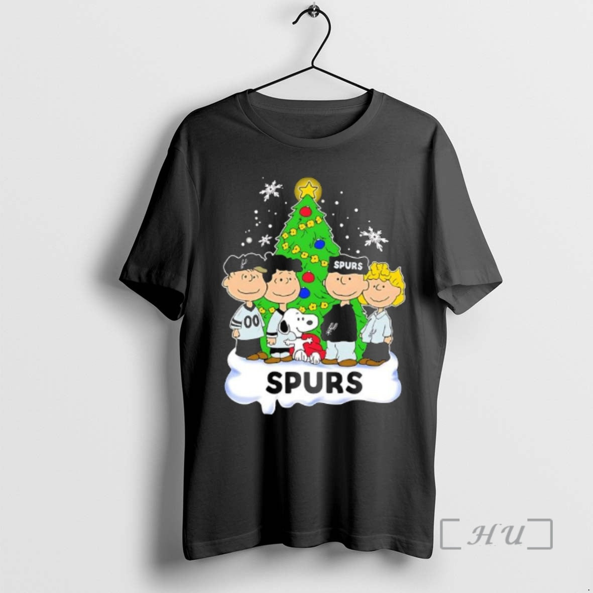 Trending Peanuts Comic Christmas Tree In San Antonio Spurs Graphic - clothing by TeeHivey.com
