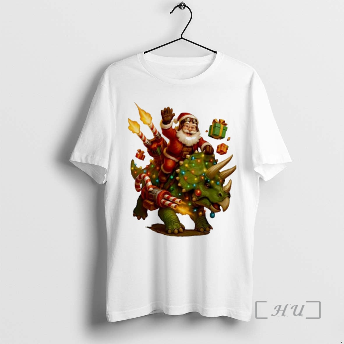 Trending Rocket Triceratops Dinosaur Christmas Santa - clothing by TeeHivey.com