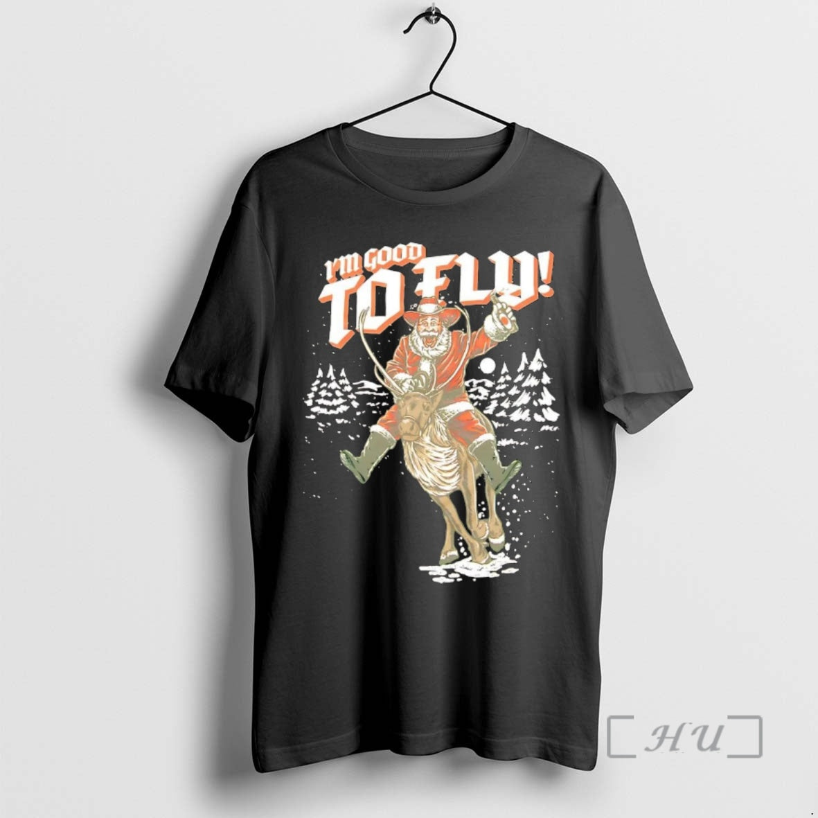 Trending Santa Riding Reindeer Im Good To Fly Christmas - clothing by TeeHivey.com