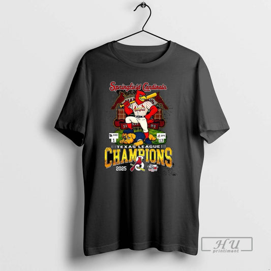 Trending Springfield Cardinals 2025 Texas League Champions Mascot T Shirts