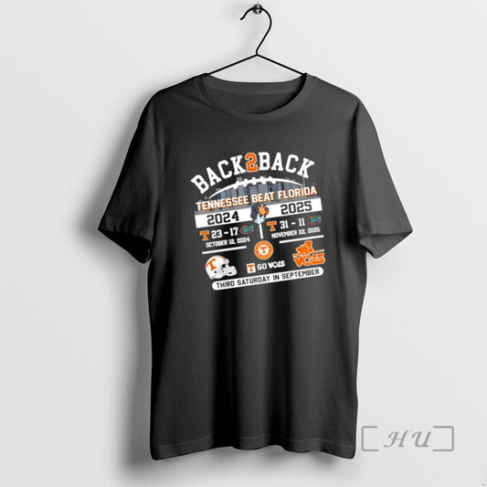 Trending Tennessee Beat Florida Back To Back 2024 2025 Score Third Saturday In September Premium - clothing by TeeHivey.com