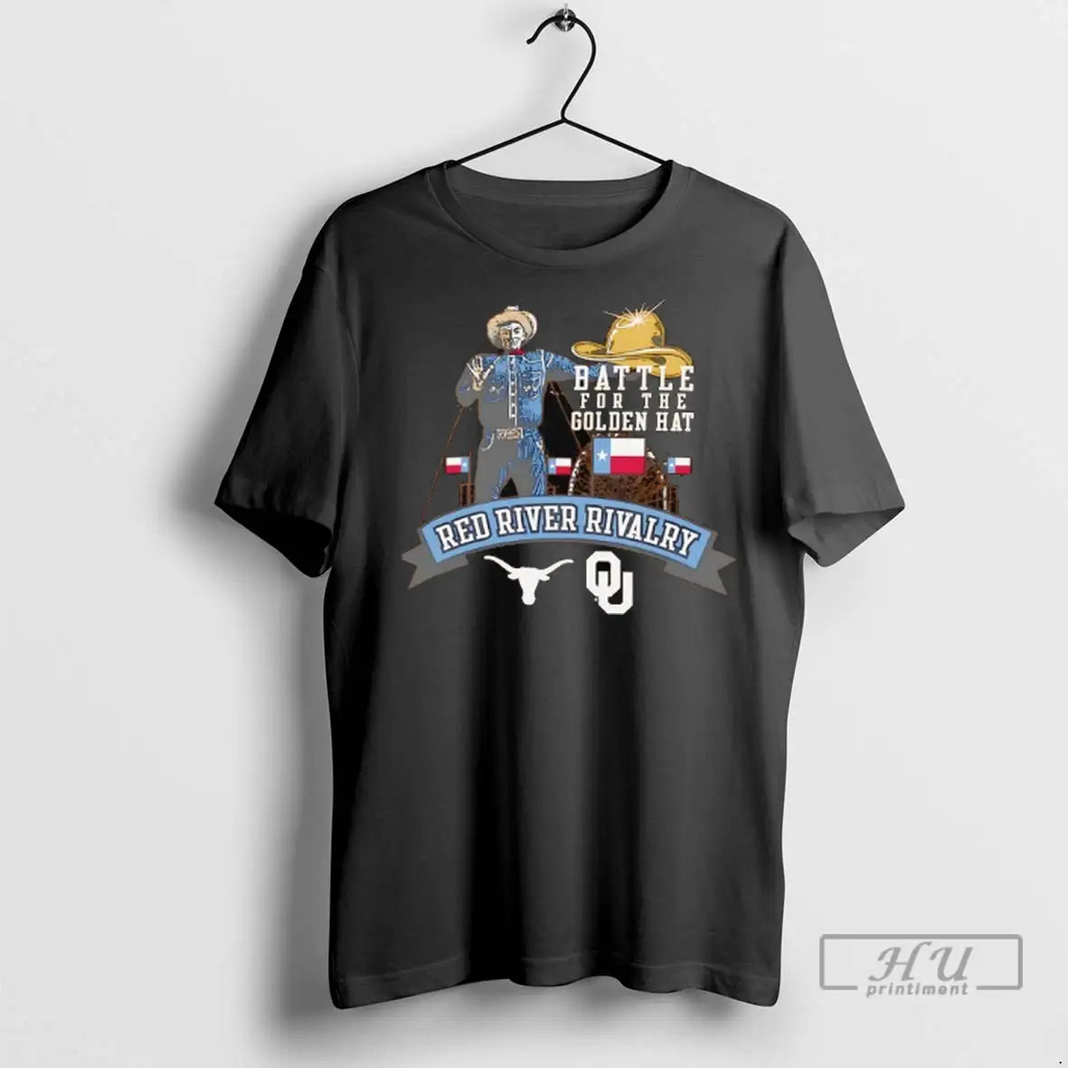 Trending Texas Longhorns Vs Oklahoma Sooners Battle For The Golden Hat T Shirts