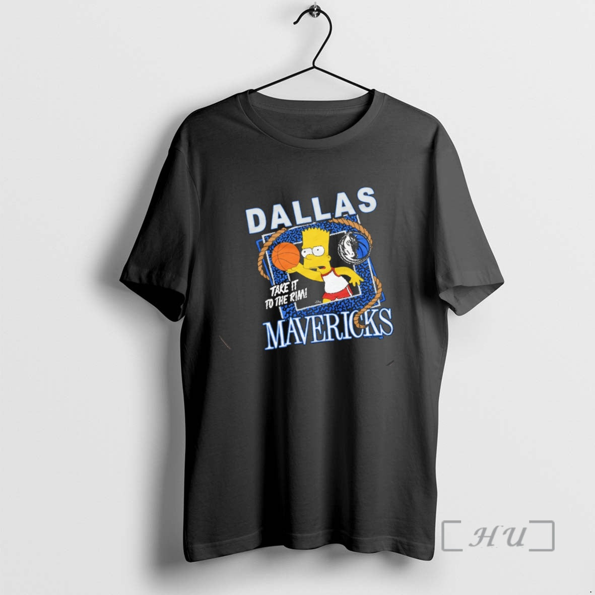 Trending The Bart Simpson X Dallas Mavericks Take It To The Rim Premium T Shirts - clothing by TeeHivey.com